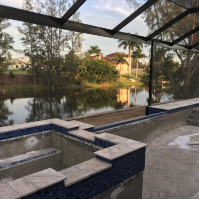 Construction Phase Former Vacation Home Cape Coral Florida Jacuzzi