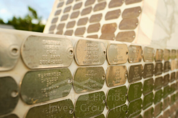 Four Mile Cove Ecological Preserve Veterans Memorial Names Cape Coral Florida