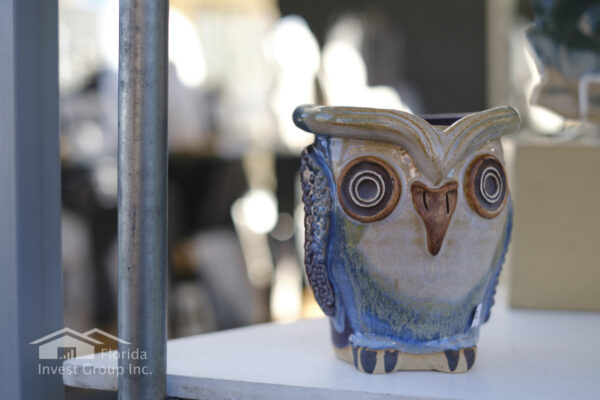 Cape Coral Art Festival Florida Ceramic Owl